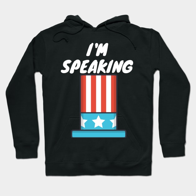 I am Speaking by Kamala Harris Hoodie by TeeTrendz